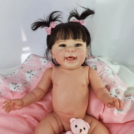 Bebê Reborn Princesa de Vestido de luxo