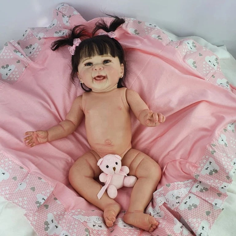 Bebê Reborn Princesa de Vestido de luxo