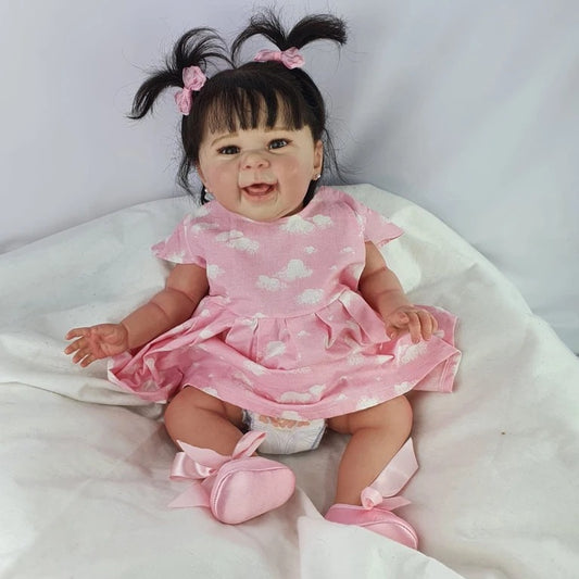 Bebê Reborn Princesa de Vestido de luxo