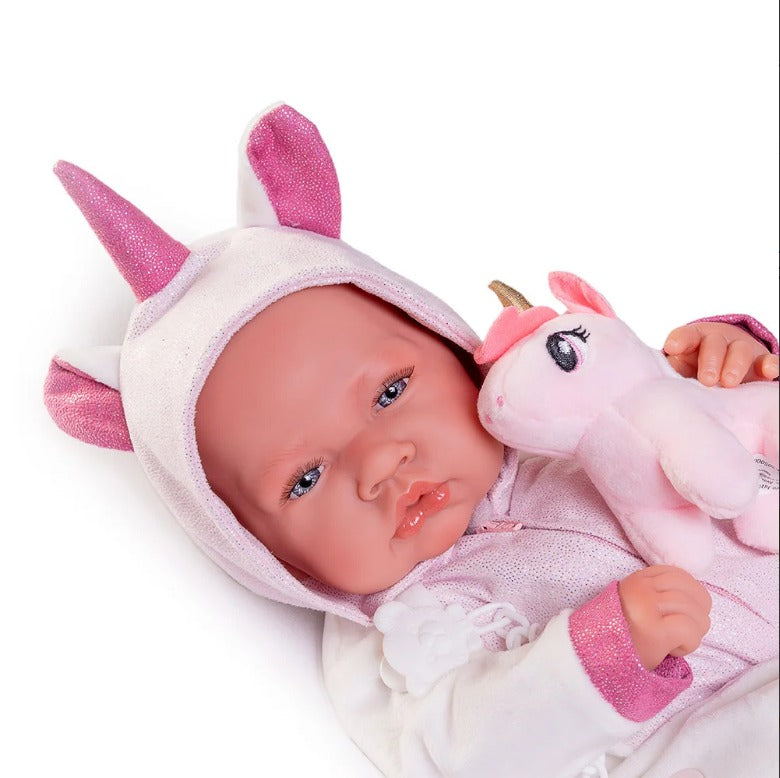 Bebe Reborn Antonio Juan Pijama Unicórnio