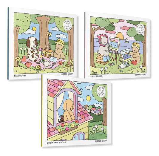 3 Livros Bobbie Goods 3 Versões - Dias Quente, Isso e aquilo e Do dia pra noite