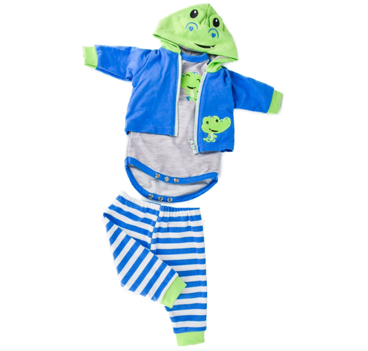 Conjunto de Roupa Jacaré - Bebê Reborn