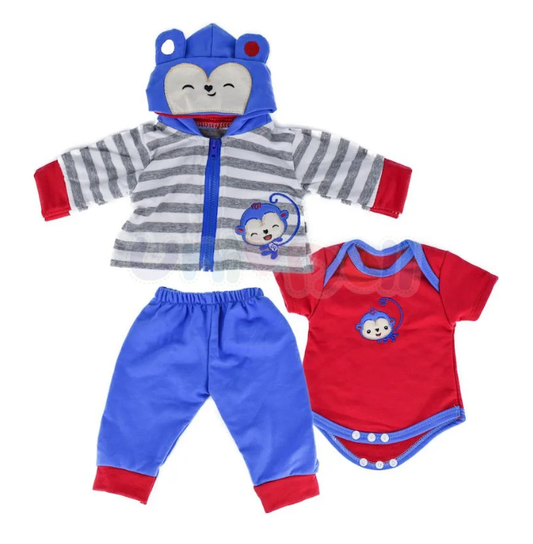 Conjunto de Roupa Macaquinho - Bebê Reborn